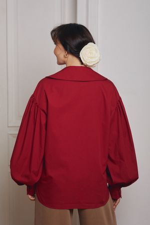 KOSZULA JASMINE BORDOWA