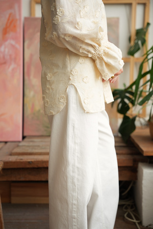 KOSZULA CECILLE KREMOWA