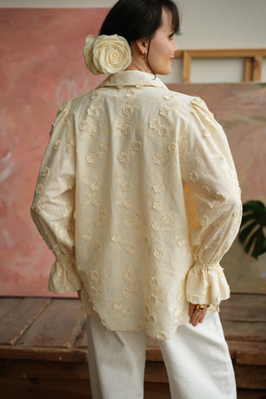 KOSZULA CECILLE KREMOWA