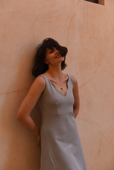 SUKIENKA CAMELIA MINI BŁĘKITNA