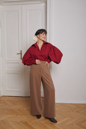 KOSZULA JASMINE BORDOWA