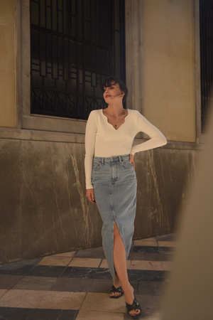 BLUZKA BOULANGERIE KREMOWA