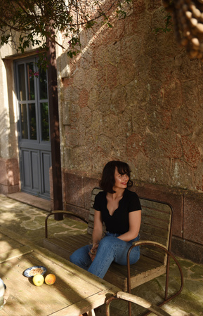 BLUZKA BOULANGERIE CZARNA KRÓTKI RĘKAW