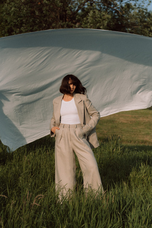 SPODNIE LNIANE TERRA