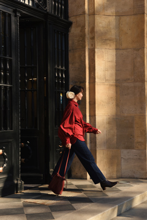 KOSZULA JASMINE BORDOWA