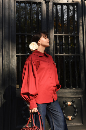 KOSZULA JASMINE BORDOWA