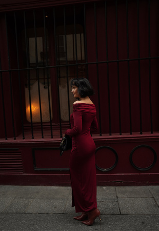 SUKIENKA DÉBORAH BORDOWA