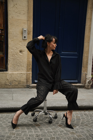 KOSZULA JOSÉPHINE CZARNA