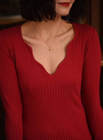 SUKIENKA CAFÉ CZERWONA