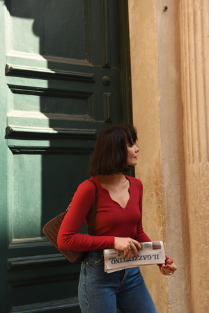 BLUZKA BOULANGERIE CZERWONA