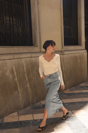 BLUZKA BOULANGERIE KREMOWA