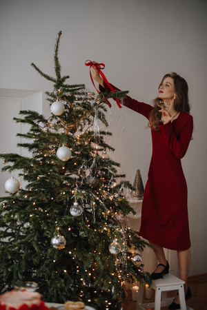 SUKIENKA SCARLET CZERWONA