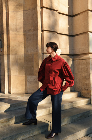 KOSZULA JASMINE BORDOWA