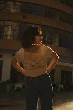 BLUZKA MAGNOLIA BEŻOWA