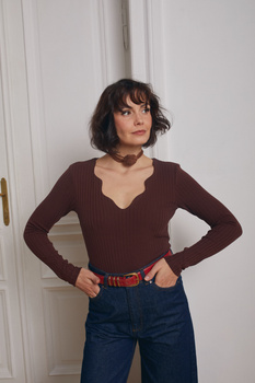 BLUZKA BOULANGERIE  BRĄZOWA