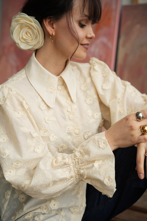 KOSZULA CECILLE KREMOWA