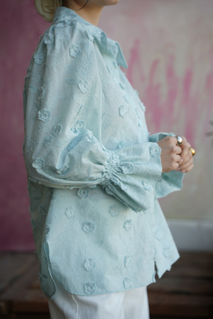 KOSZULA CECILLE BŁĘKITNA