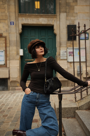 BLUZKA ZOÉ BRĄZOWA